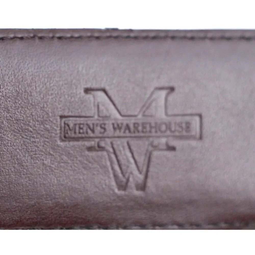 Men's Warehous BROWN GENUINE LEATHER 1 1/4